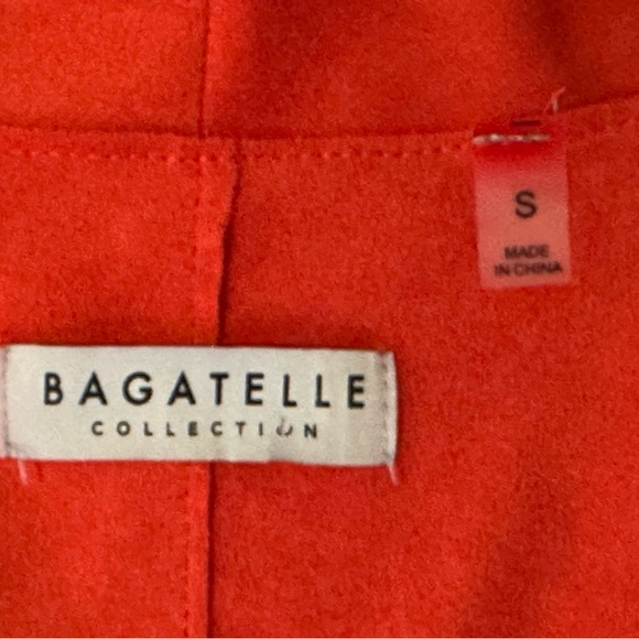 Bagatelle Women's Scarlet Faux Suede Draped Blazer - Picture 6 of 7